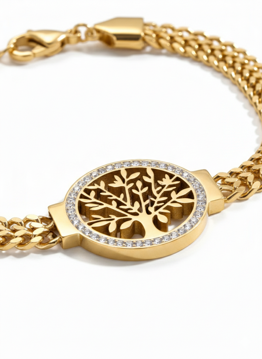 PULSEIRA LIFE BRILLIANCE | ACABAMENTO EM OURO