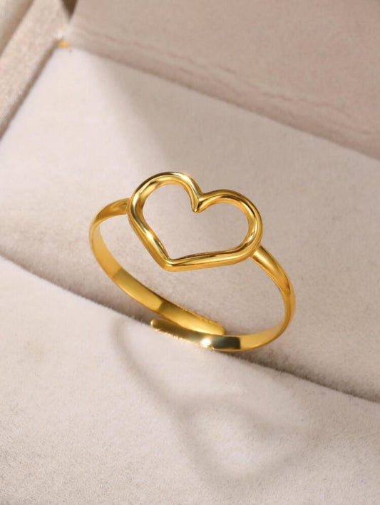 Anel Amare | Folheado a ouro - Ajustável