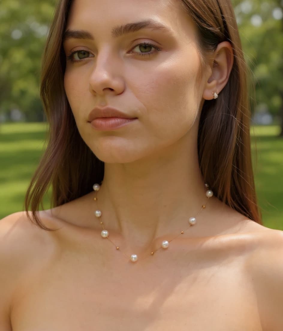 Collana di perle classiche | Placcata oro 