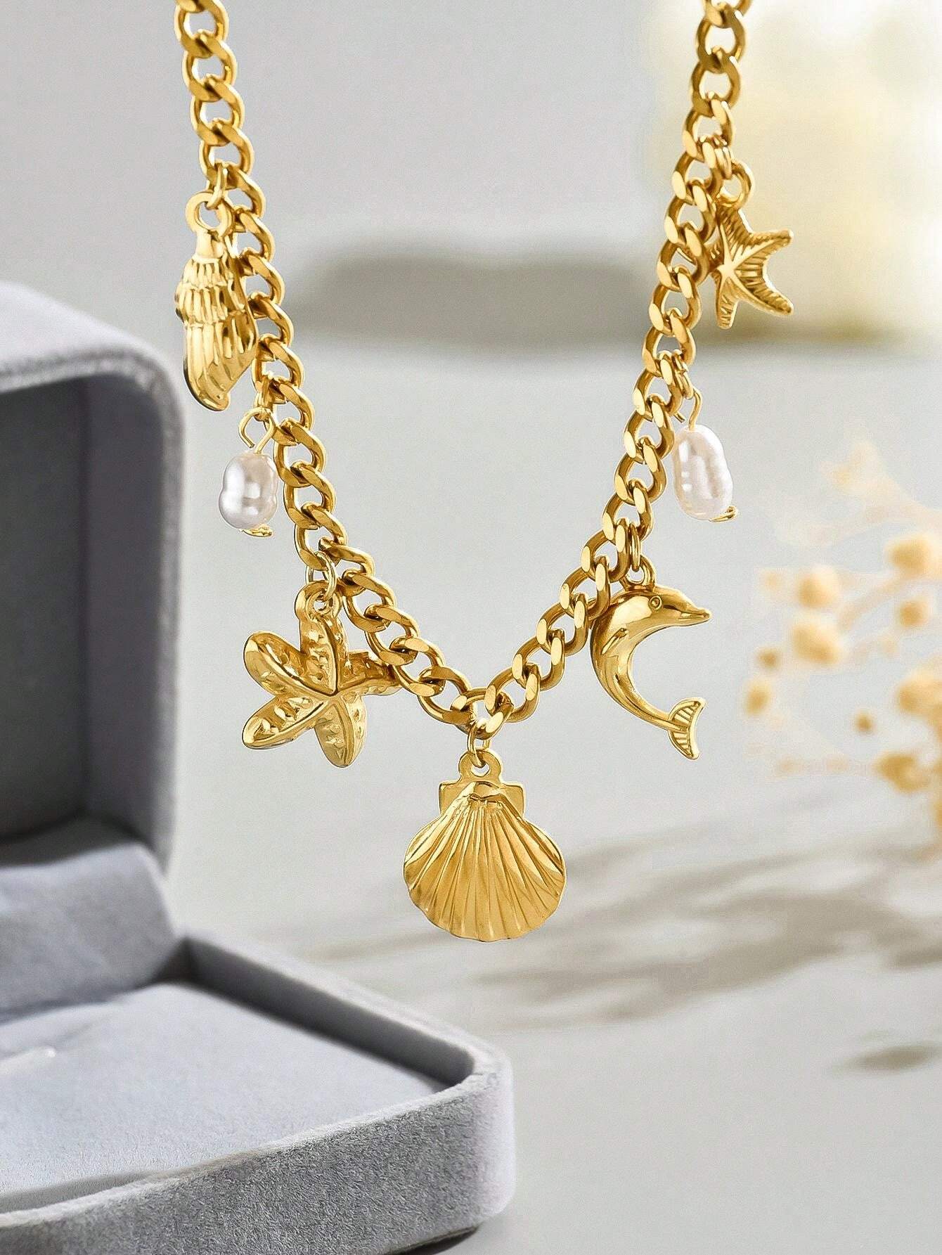 Colar Ocean Dreams| Folheado a ouro