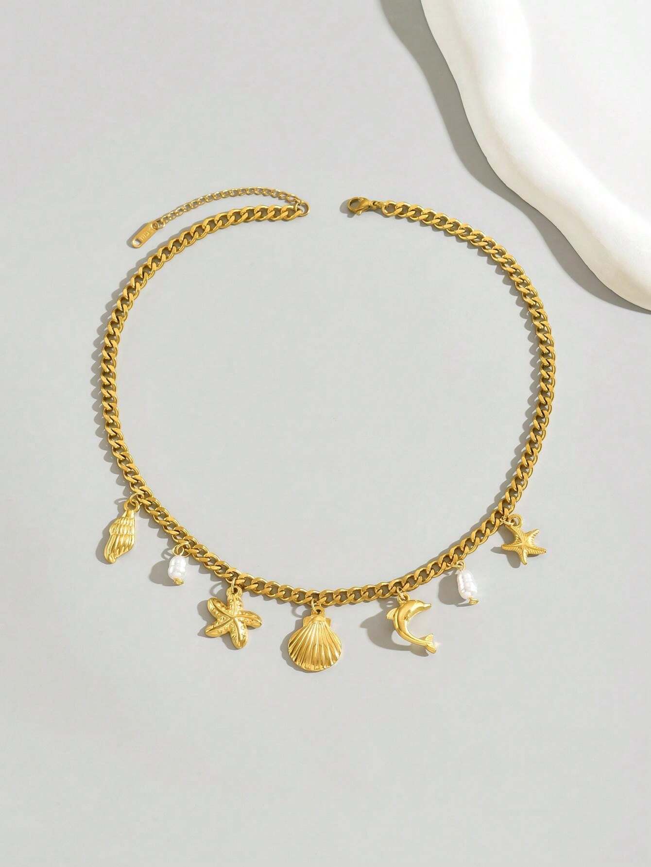 Colar Ocean Dreams| Folheado a ouro