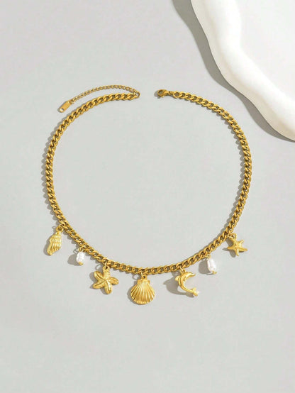 Colar Ocean Dreams| Folheado a ouro