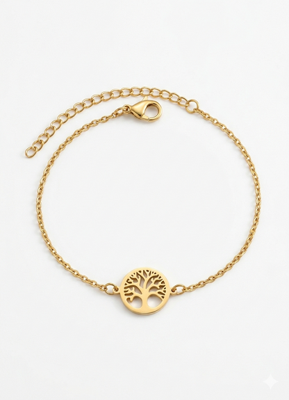 PULSEIRA TREE OF LIFE | ACABAMENTO EM OURO