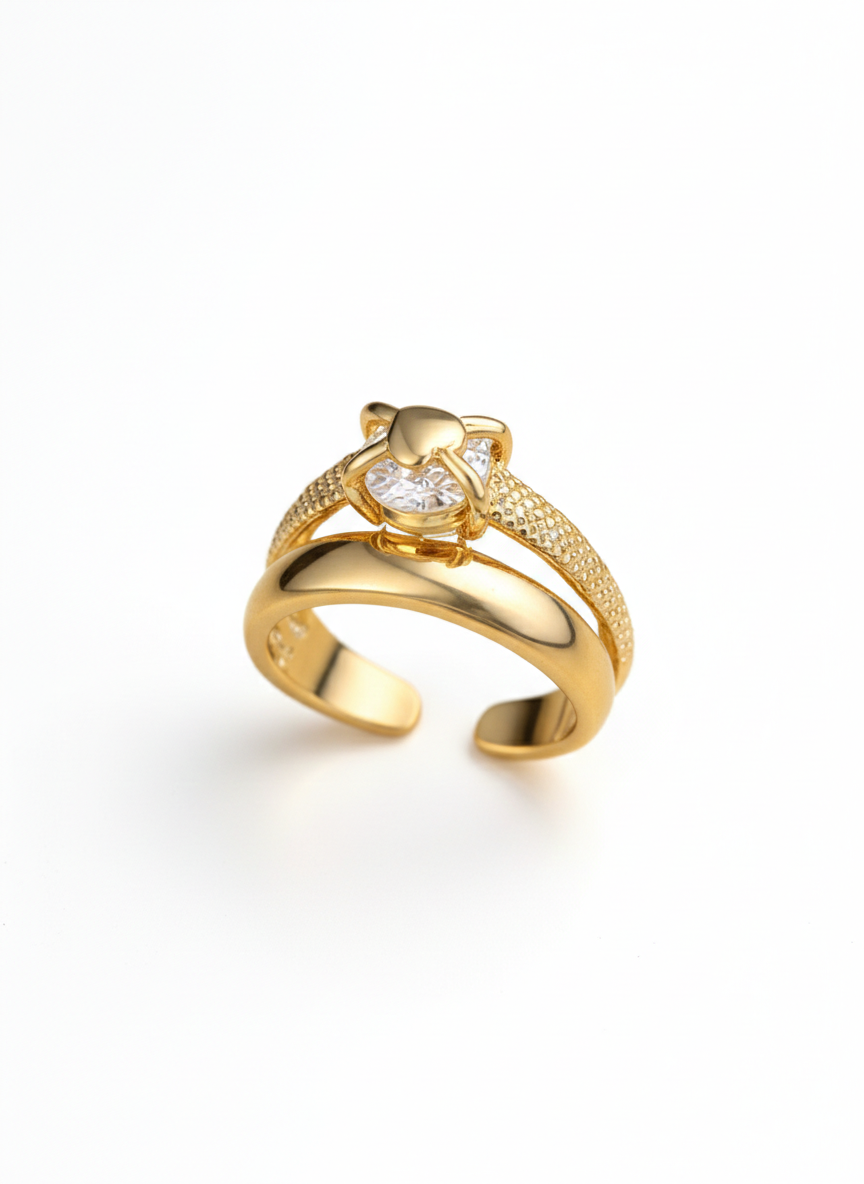 ANEL MAGESTIC | ACABAMENTO EM OURO