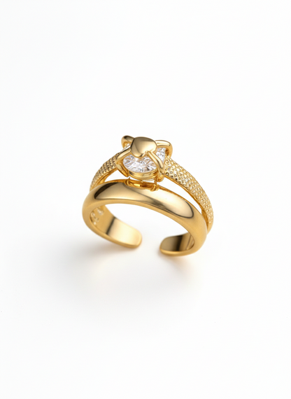 ANEL MAGESTIC | ACABAMENTO EM OURO