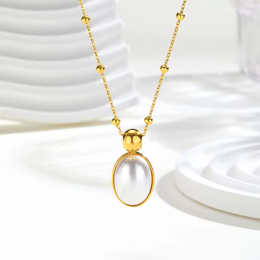 Collana di perle Lumière | Placcata oro 
