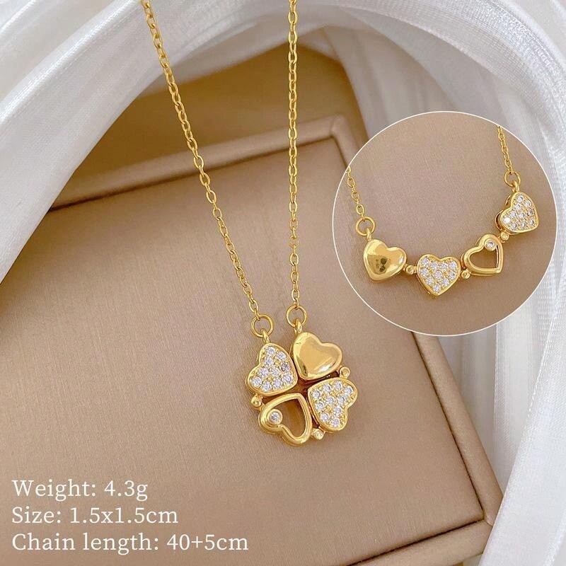 Colar Lucky Heart | Folheado a ouro