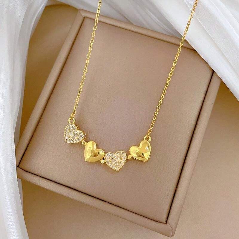 Colar Lucky Heart | Folheado a ouro