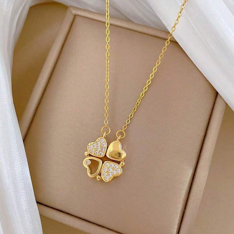 Colar Lucky Heart | Folheado a ouro