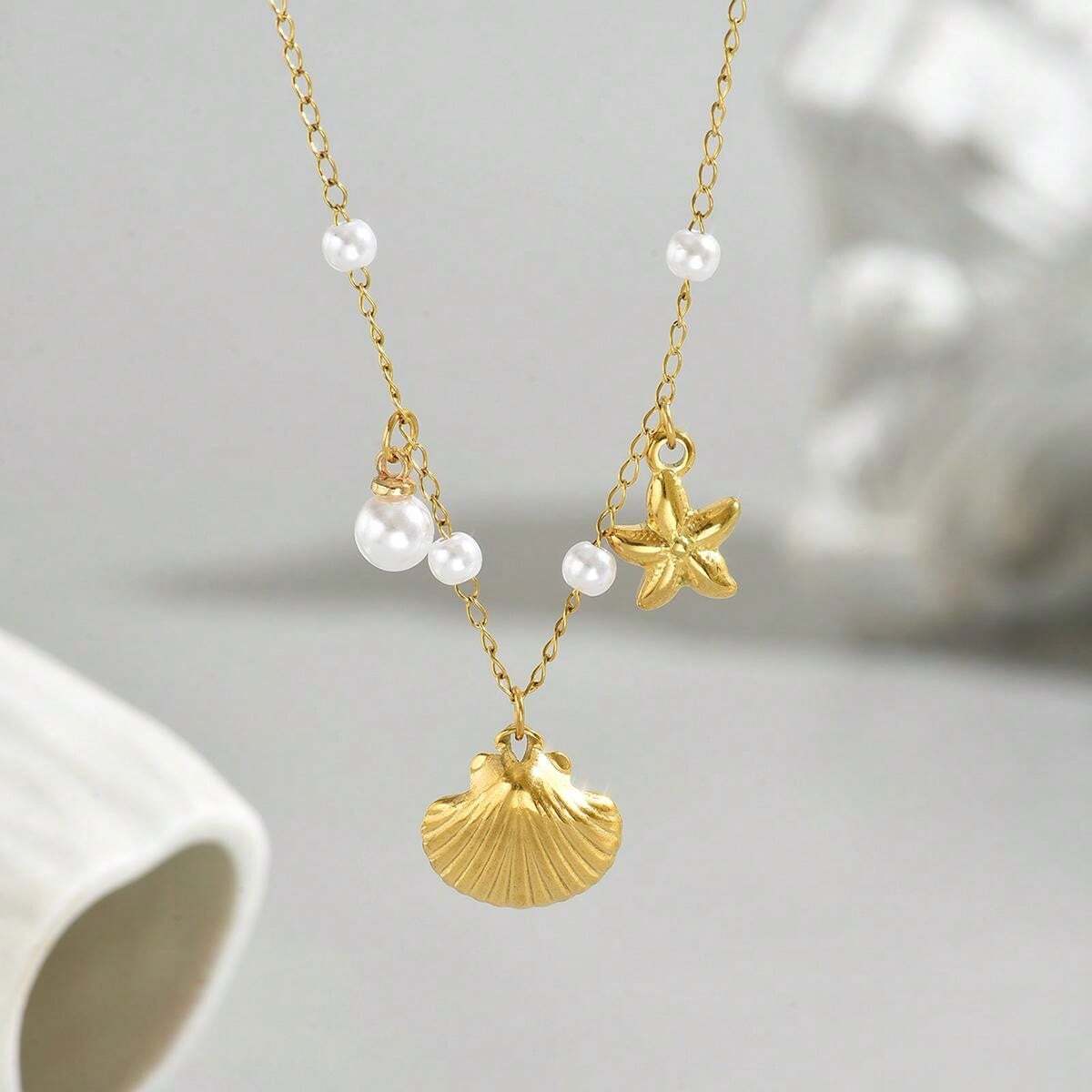 Colar Ocean Dreams| Folheado a ouro